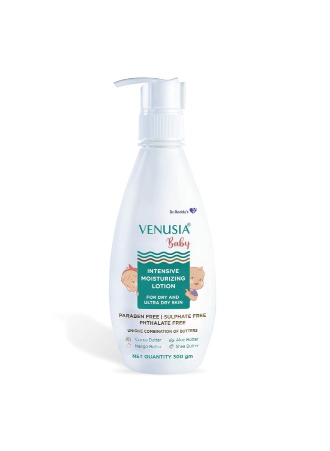 VENUSIA Dr. Reddy's Venusia Baby Intensive Moisturizing Lotion | Safe, Hydrating and Gentle | Goodness of Shea, Aloe, Cocoa and Mango Butter | Soothes Baby Skin | 300g (Pack of 6) - Image 4